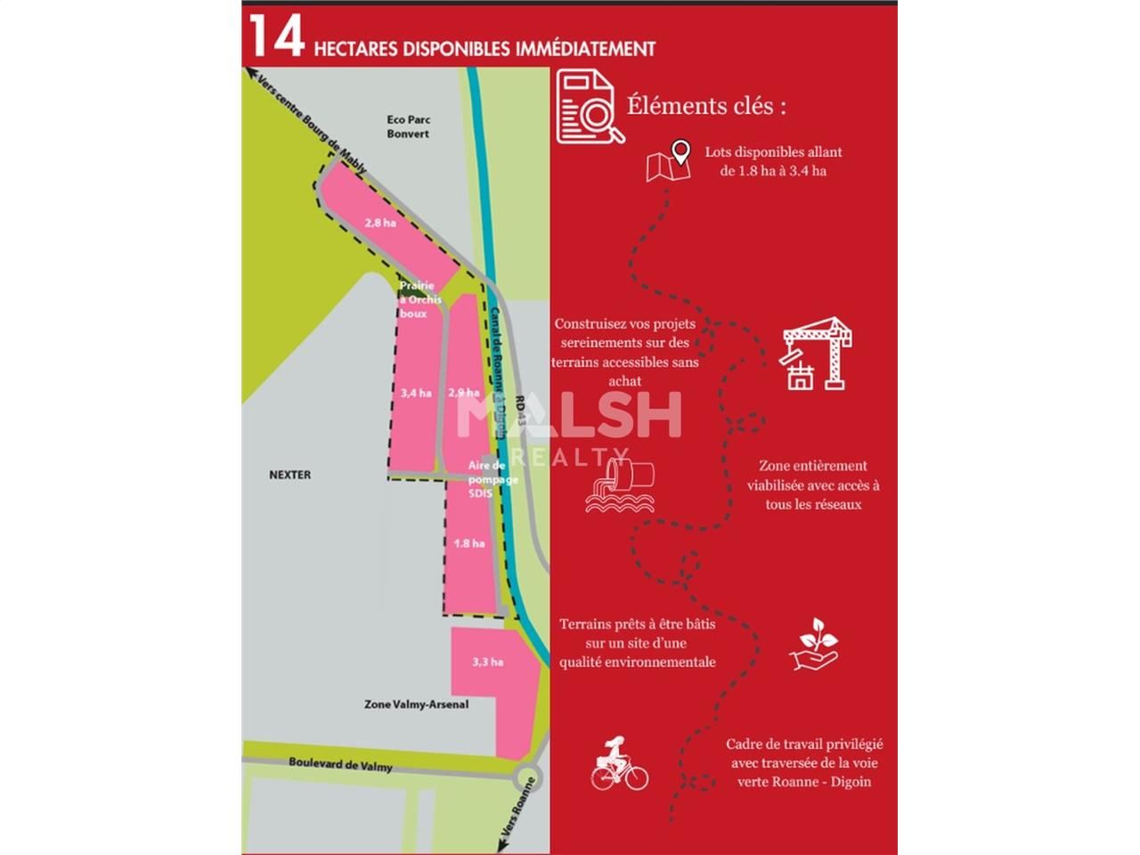 Vente terrain 142000 m² divisibles à partir de 18000 m²