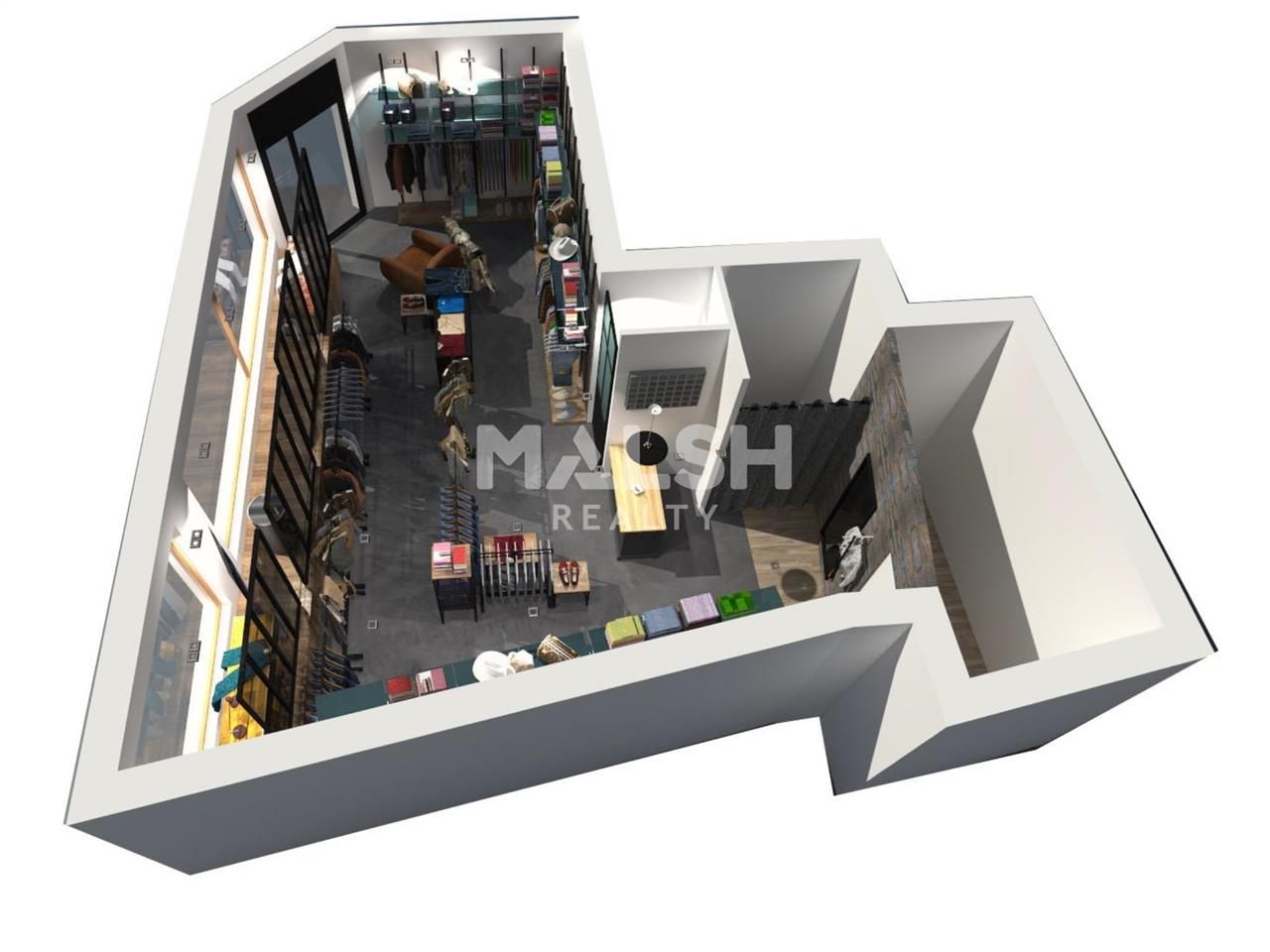 Location locaux commerciaux 50 m² non divisibles