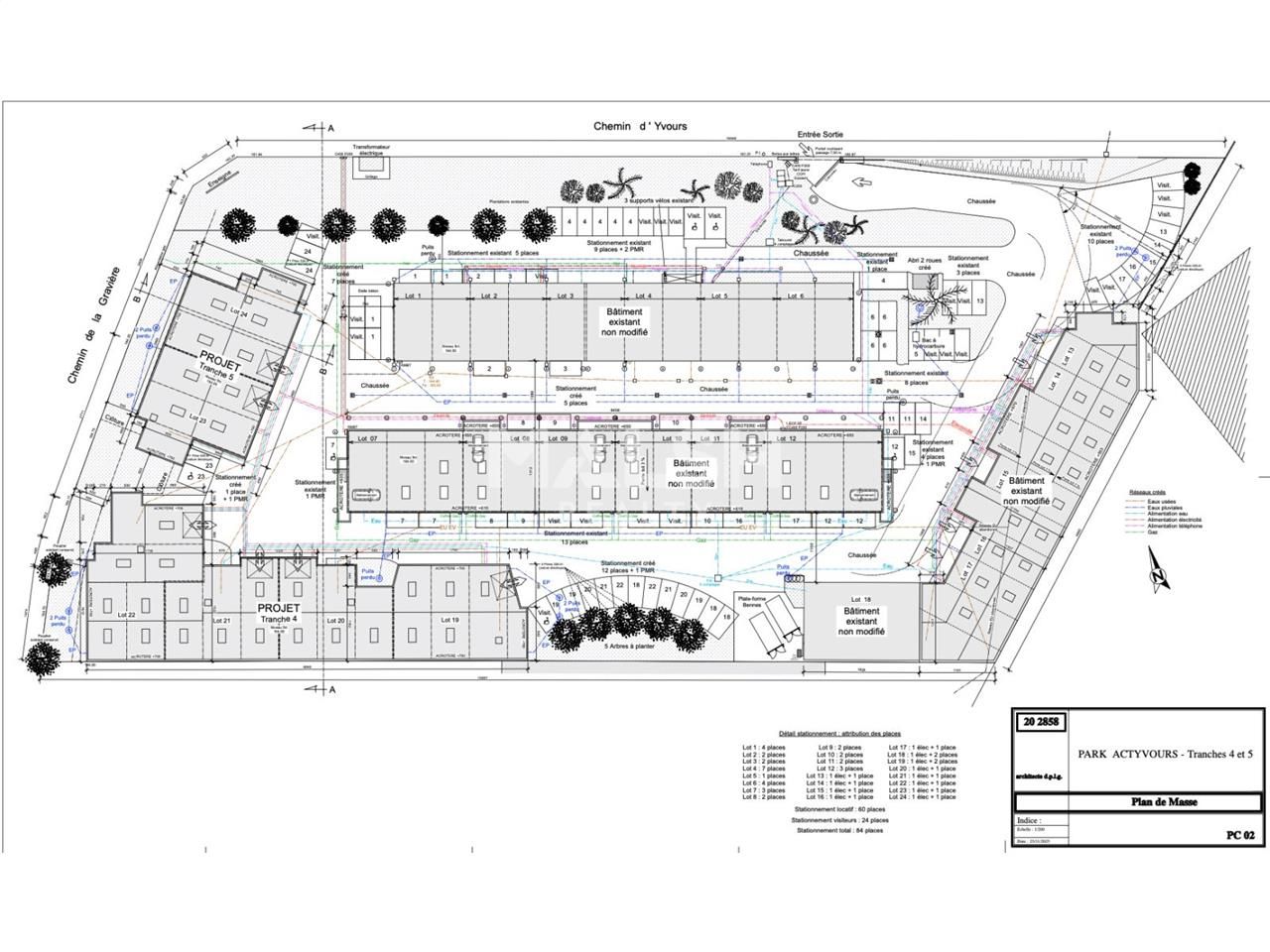 Location entrepots 1807 m² divisibles à partir de 204 m²