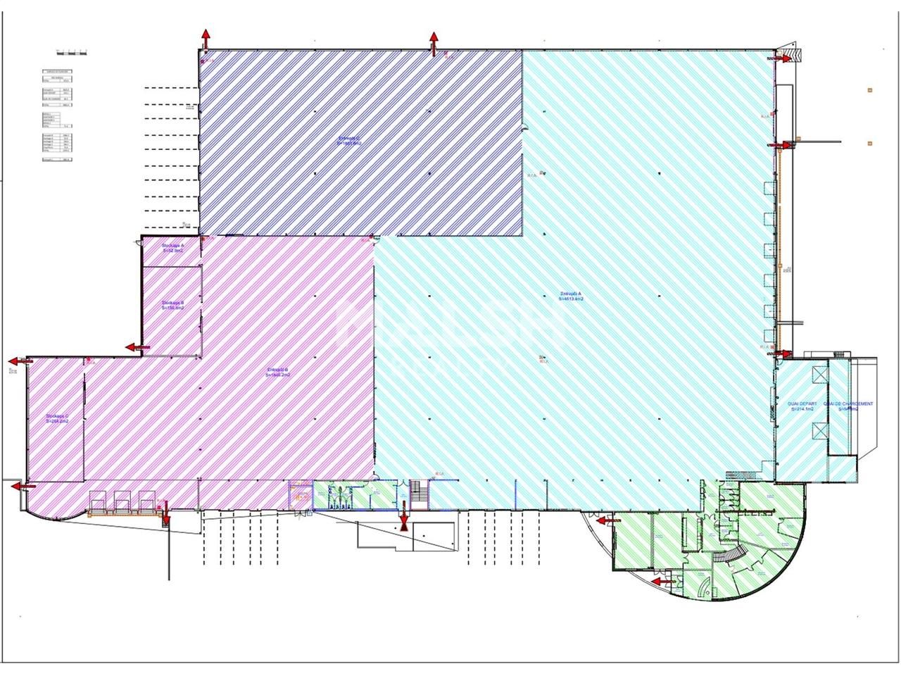 Location entrepots 10773 m² divisibles à partir de 1778 m²