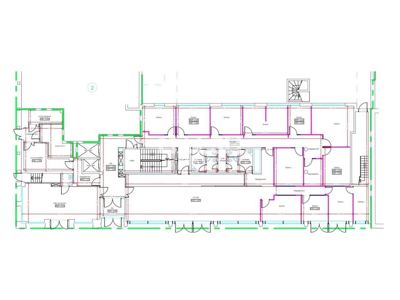 Vente bureaux 1111 m² divisibles à partir de 136 m²