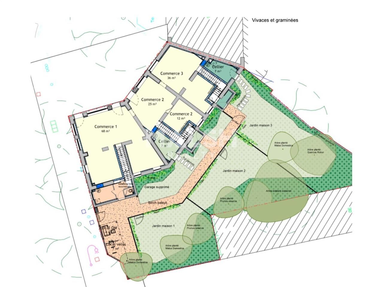 Nous vous proposons à la location, 3 locaux comme