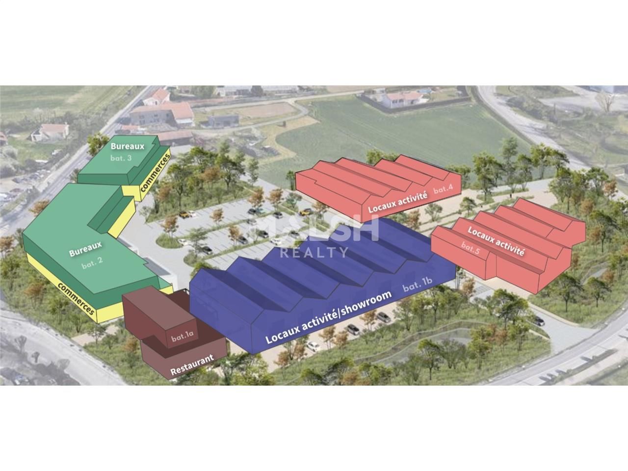 Vente entrepots 3530 m² divisibles à partir de 236 m²