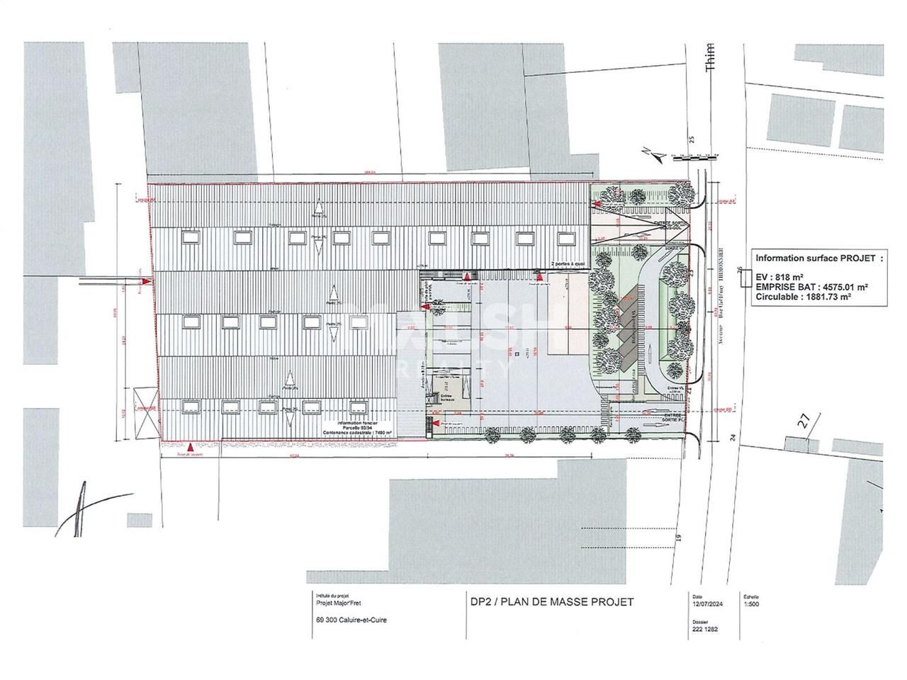Location entrepots 8497 m² non divisibles