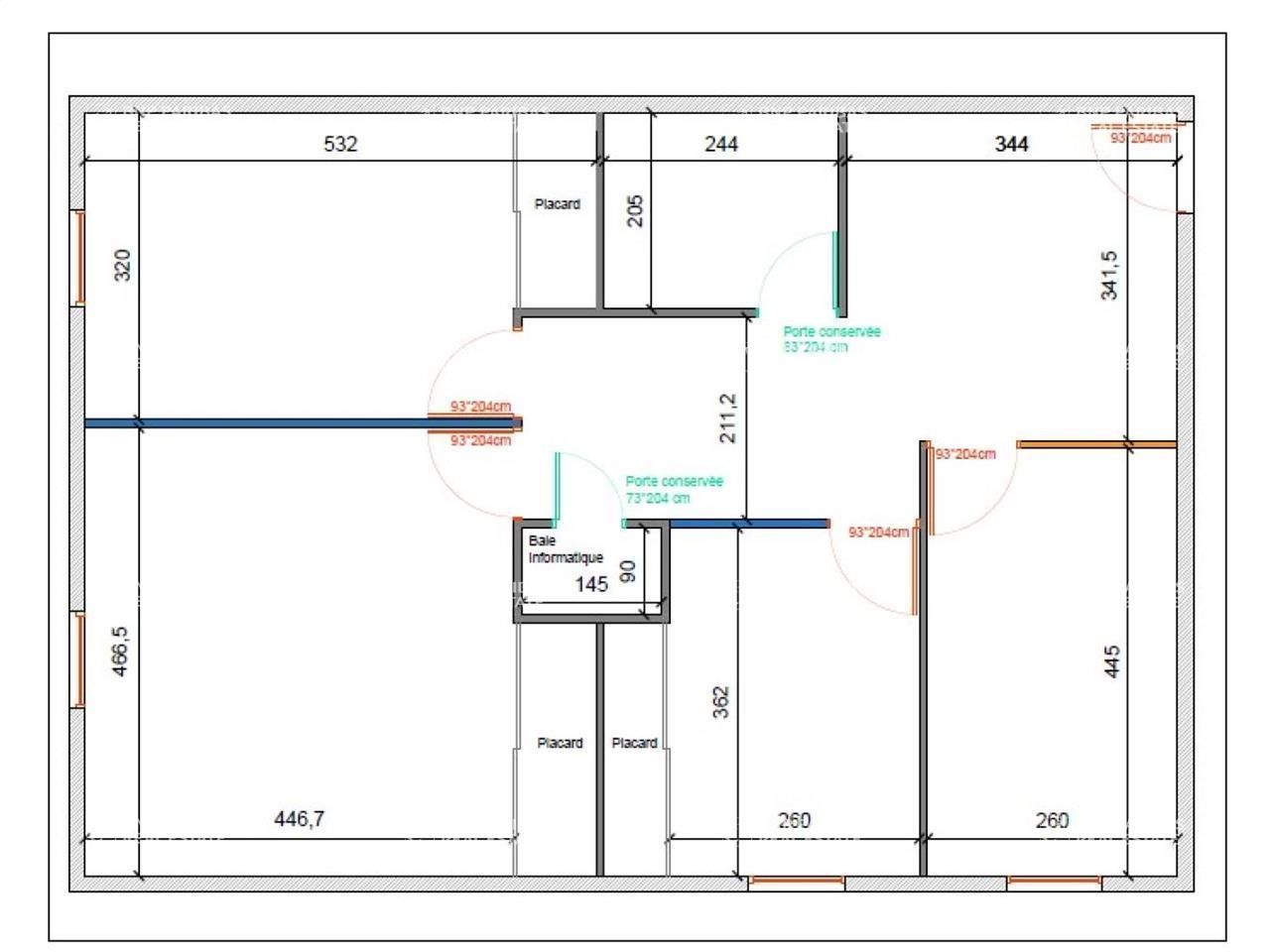 200.41 m² pour ce bureaux en vente à Rennes 35200