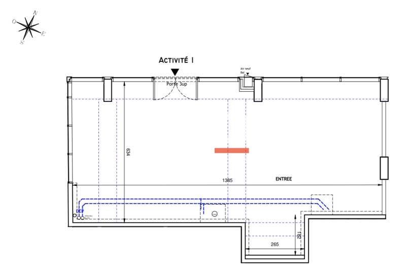 Location locaux commerciaux 359 m² divisibles à partir de 110 m²