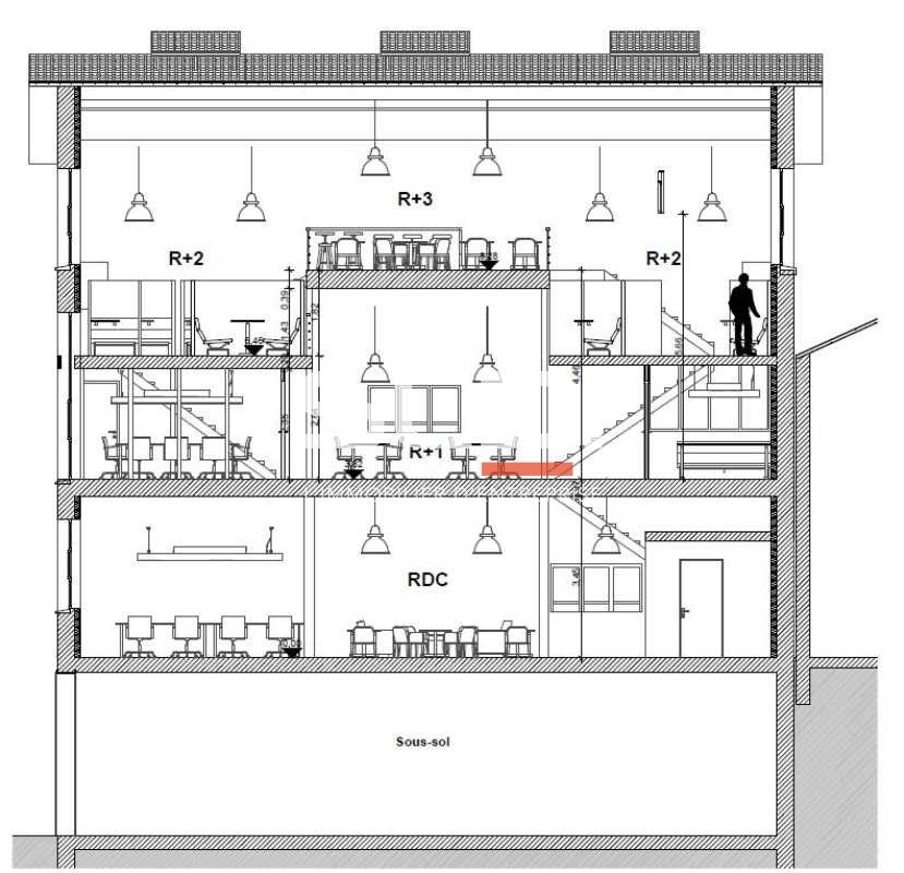 Location bureaux 280 m² non divisibles