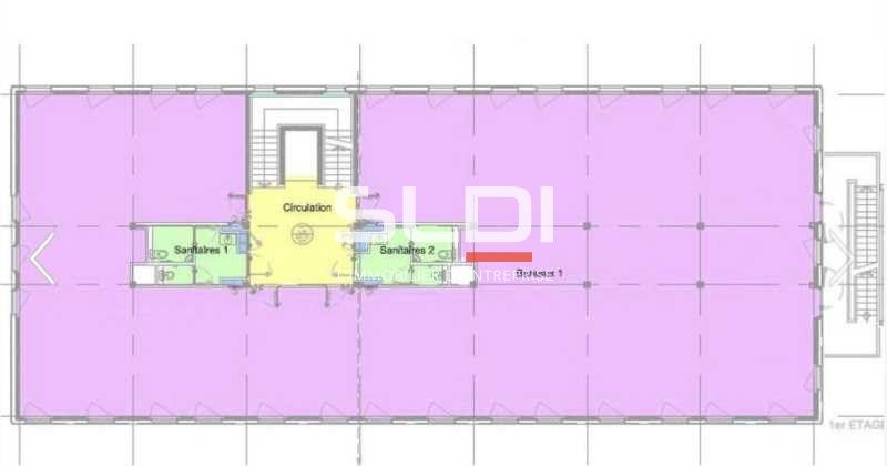Location bureaux 390 m² non divisibles
