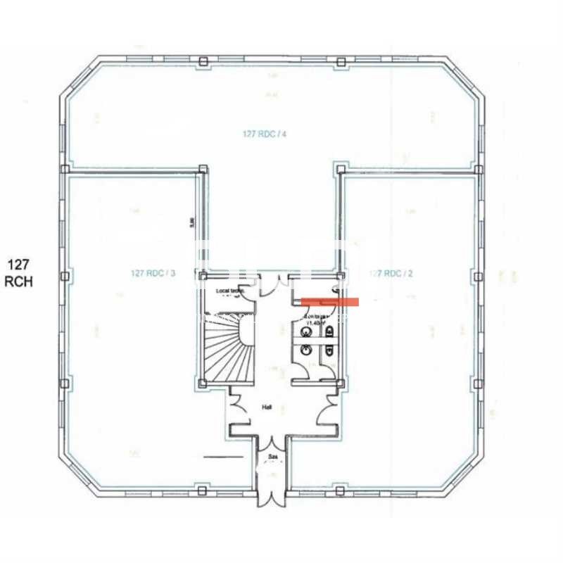 Location bureaux 826 m² divisibles à partir de 75 m²