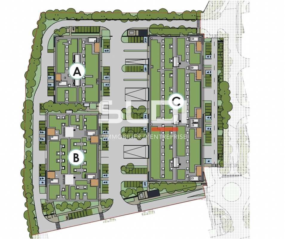 Location entrepots 1198 m² non divisibles