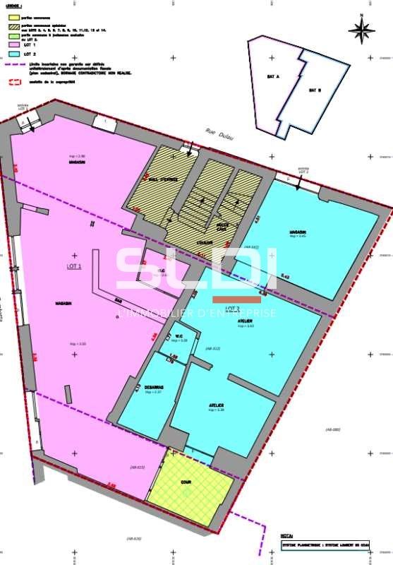 Vente locaux commerciaux 77 m² non divisibles