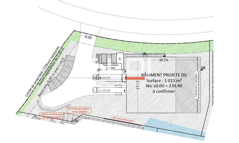 Location entrepots 1016 m² non divisibles