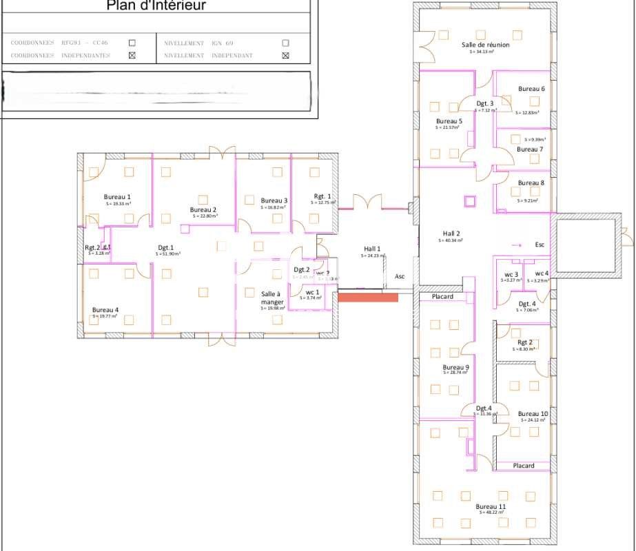 Location bureaux 369 m² divisibles à partir de 28 m²