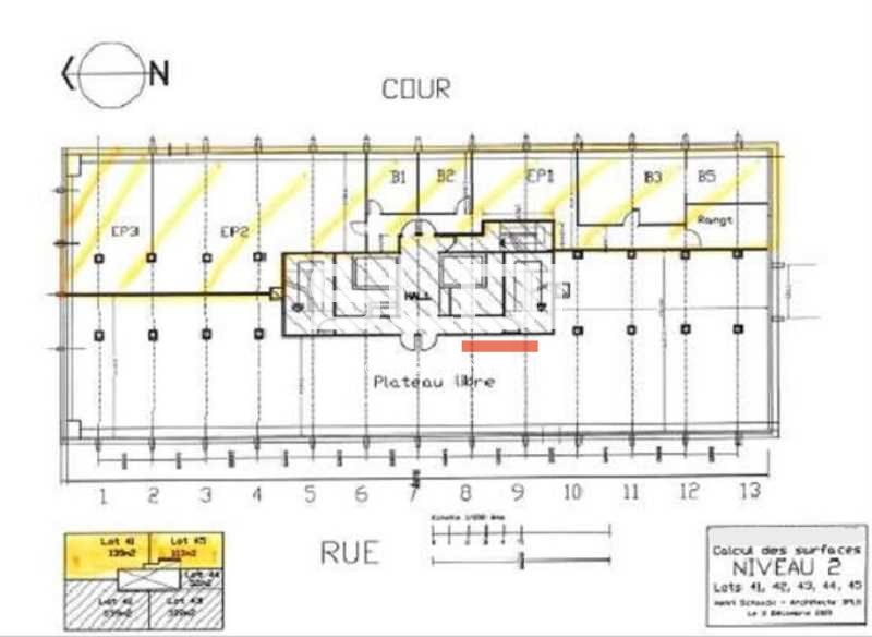 Location bureaux 242 m² divisibles à partir de 103 m²