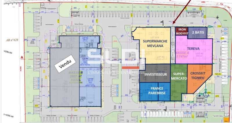 Location entrepots 1022 m² divisibles à partir de 367 m²