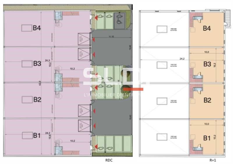 Vente entrepots 360 m² non divisibles
