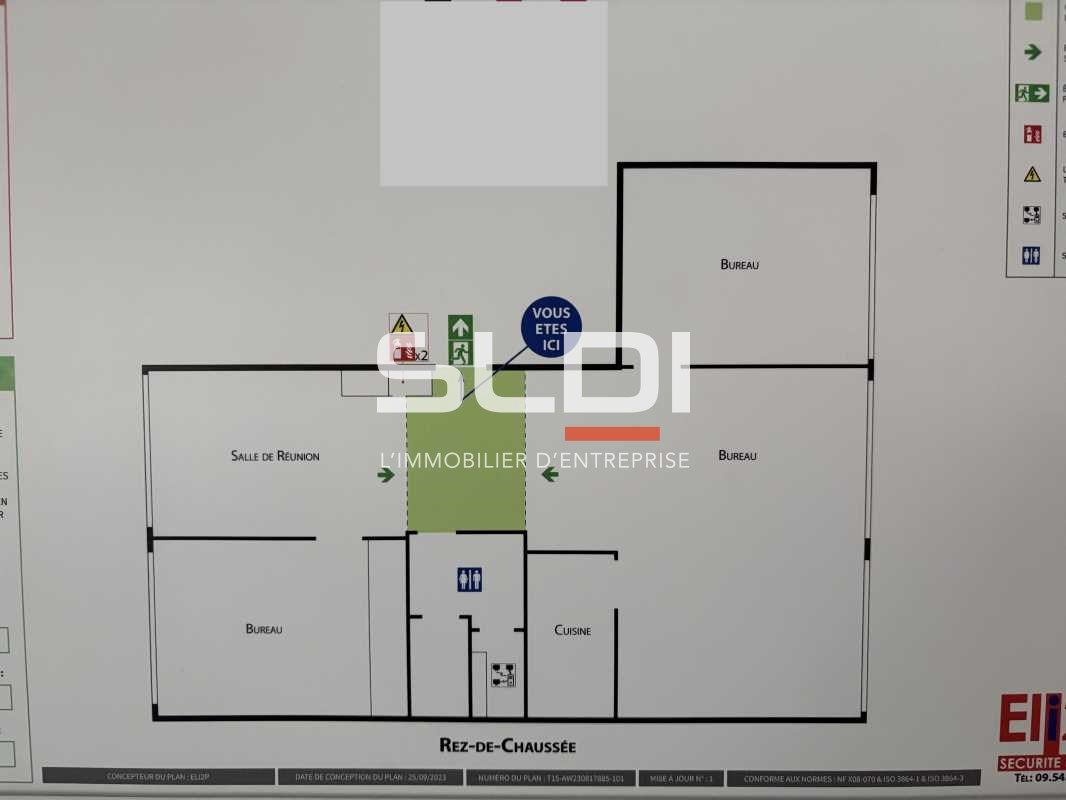 Location bureaux 84 m² non divisibles