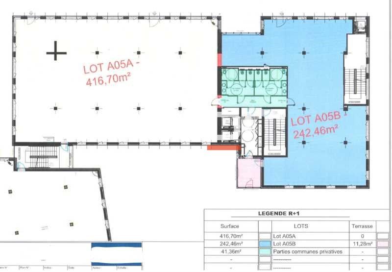 Location bureaux 700 m² divisibles à partir de 263 m²