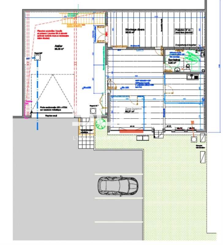 Location entrepots 318 m² non divisibles