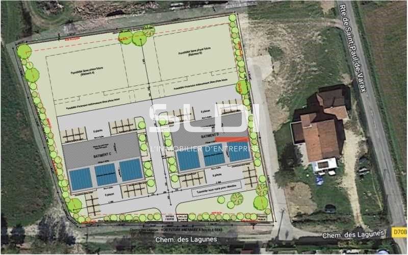 Vente entrepots 1360 m² divisibles à partir de 169 m²