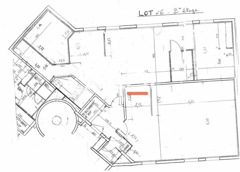 Location bureaux 166 m² non divisibles