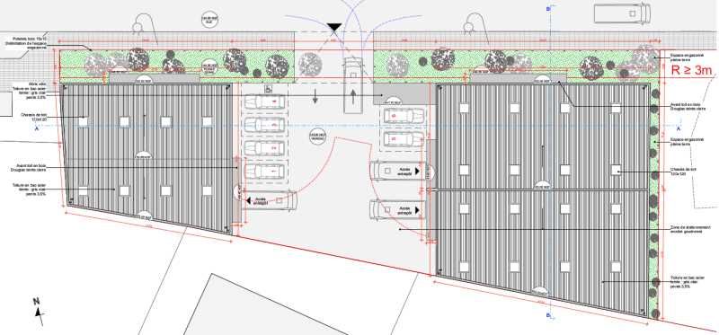 Location entrepots 1236 m² divisibles à partir de 412 m²