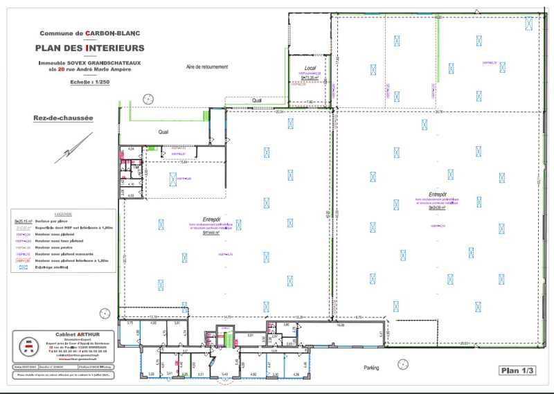 Location entrepots 4860 m² non divisibles