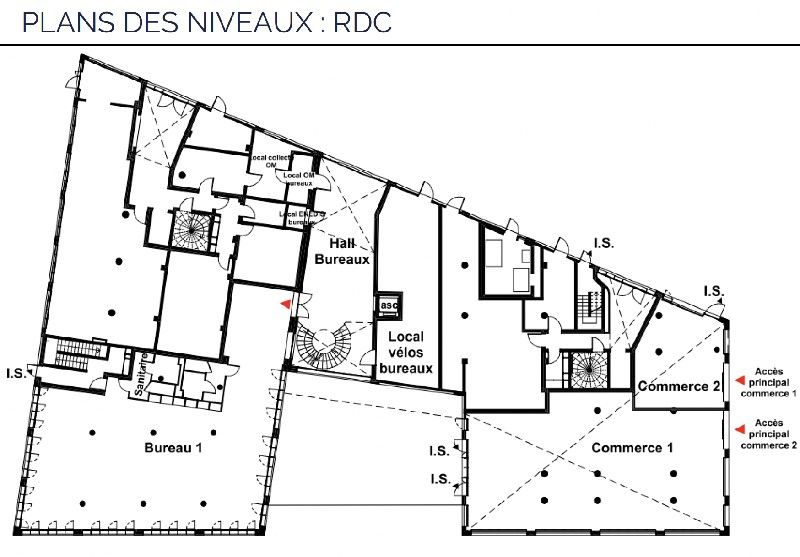 Vente locaux commerciaux 394 m² non divisibles