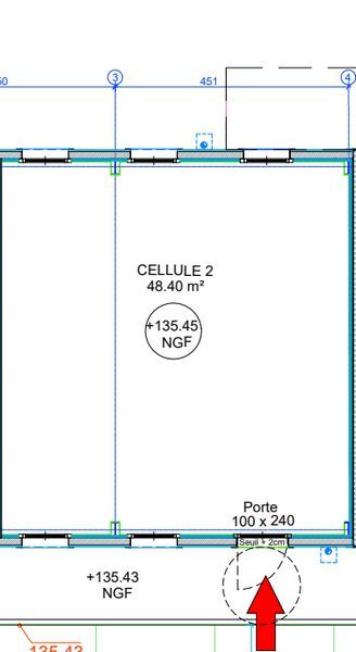 Location bureaux 258 m² divisibles à partir de 48 m²