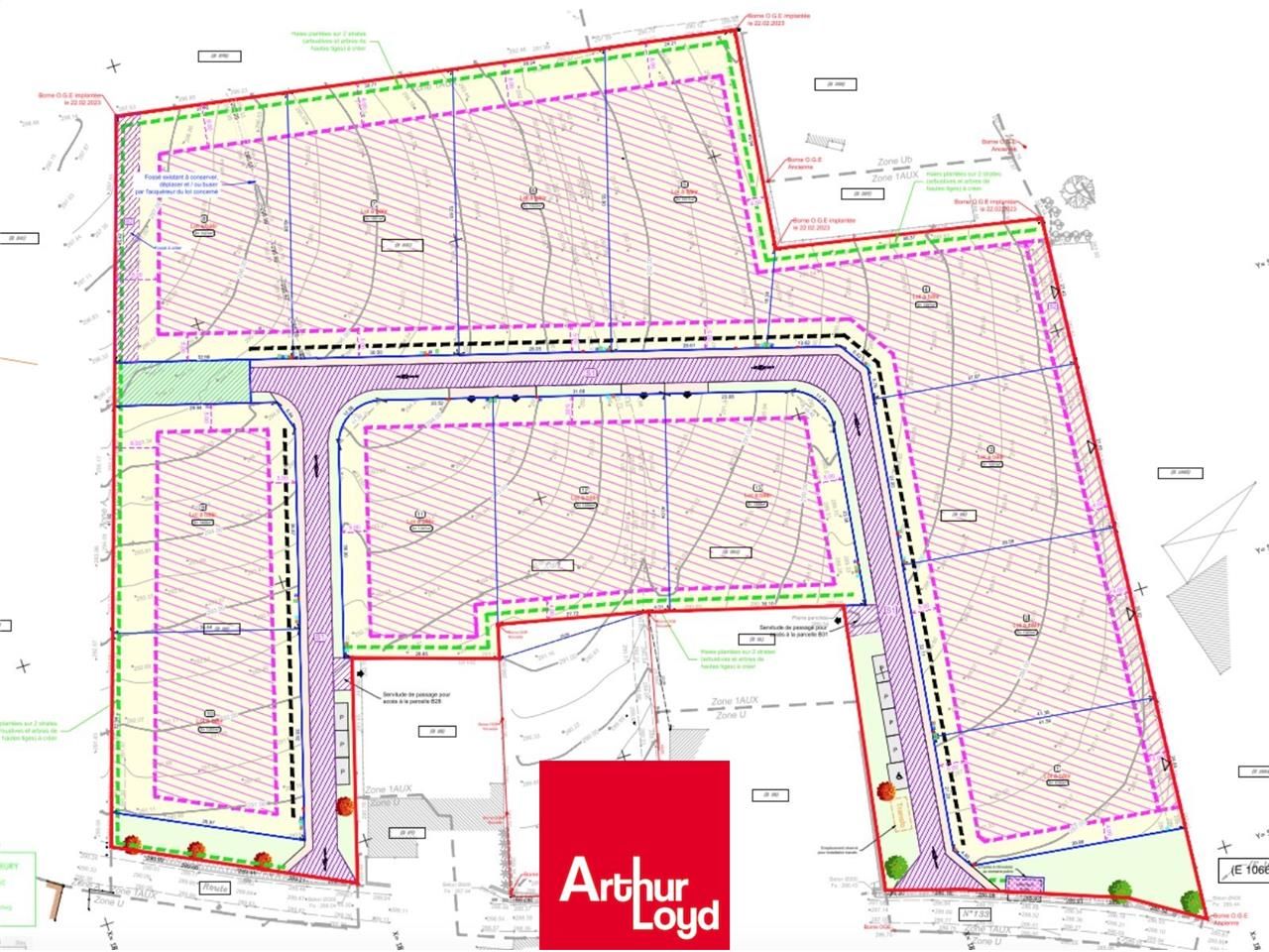Vente terrain 1940 m² non divisibles