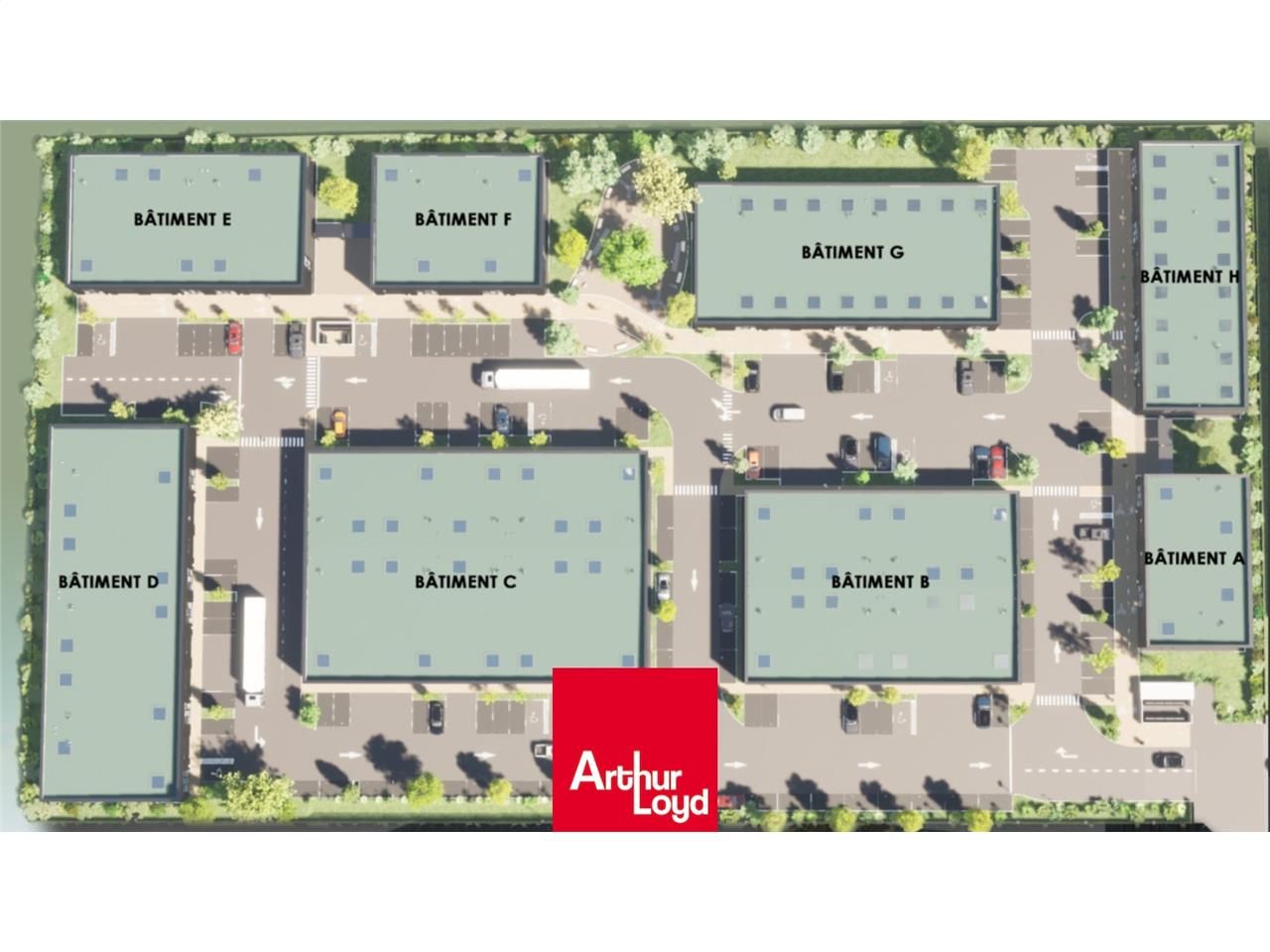 Location entrepots 761 m² divisibles à partir de 303 m²