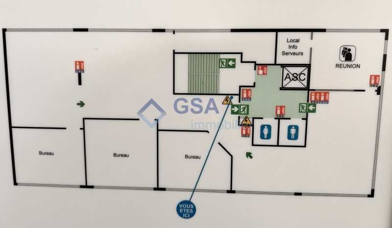 Location bureaux 289 m² non divisibles