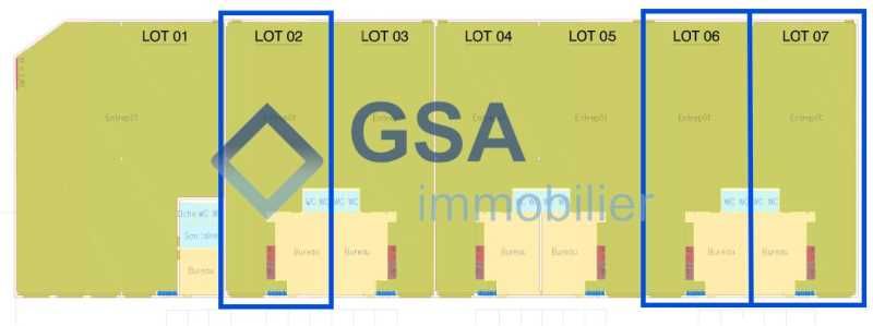Location entrepots 436 m² non divisibles