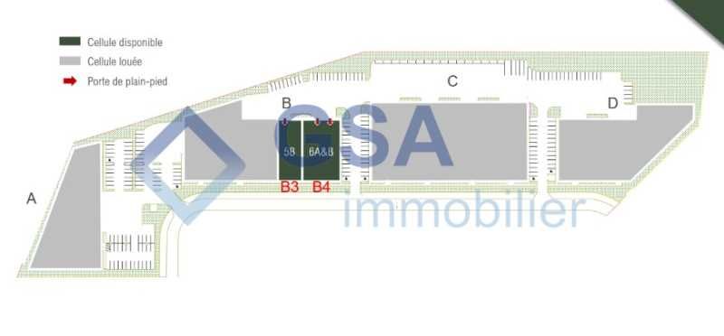 Location entrepots 1686 m² divisibles à partir de 538 m²