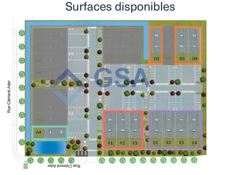 Vente entrepots 5259 m² divisibles à partir de 457 m²