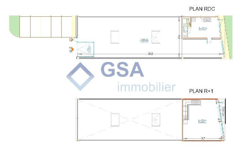 Location entrepots 430 m² non divisibles