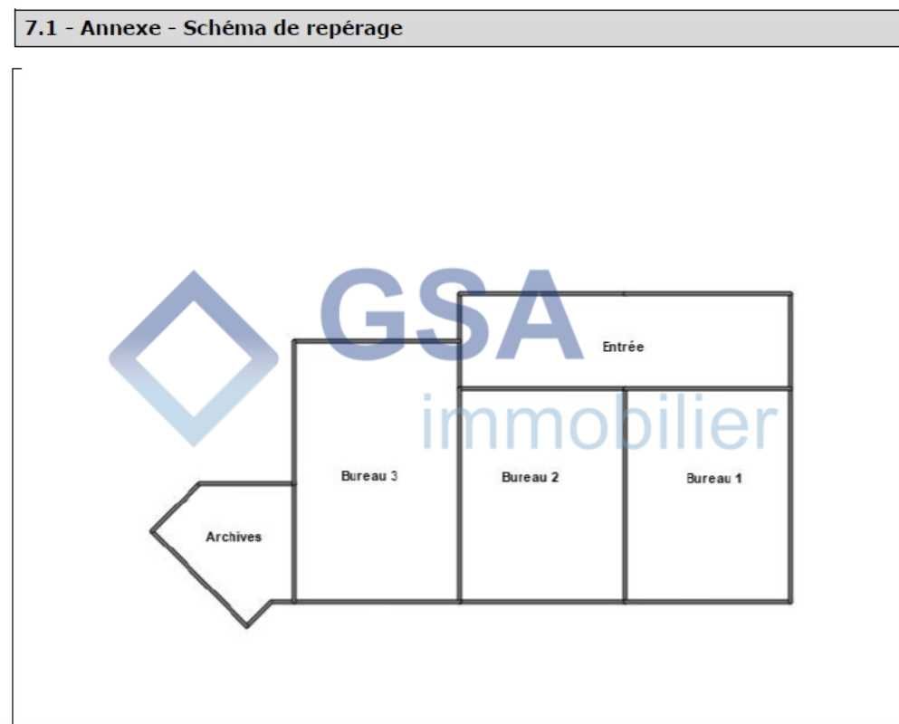 Location bureaux 58 m² non divisibles