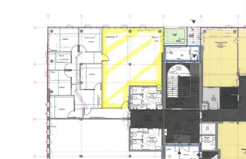Location bureaux 116 m² non divisibles