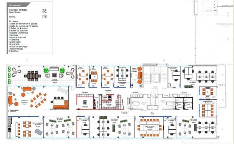 Location bureaux 676 m² divisibles à partir de 153 m²