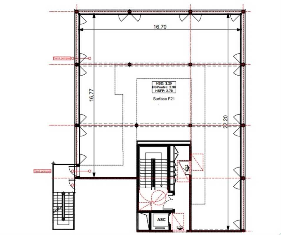 Vente bureaux 636 m² divisibles à partir de 303 m²
