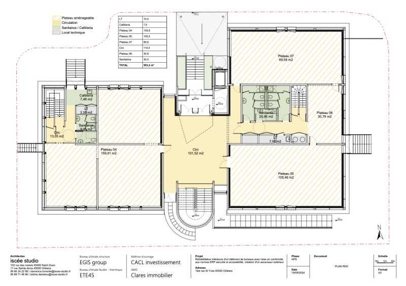 Projet de restructuration d'un ancien mess en bur