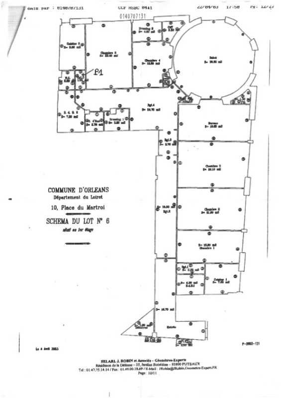 Location bureaux 260 m² non divisibles