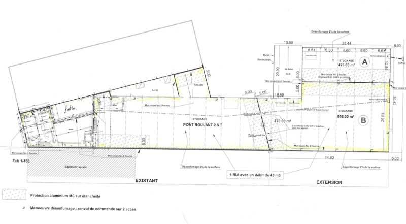 Location entrepots 2000 m² non divisibles