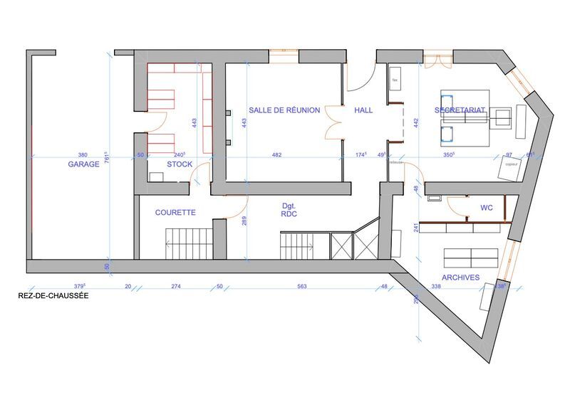 Vente bureaux 190 m² non divisibles