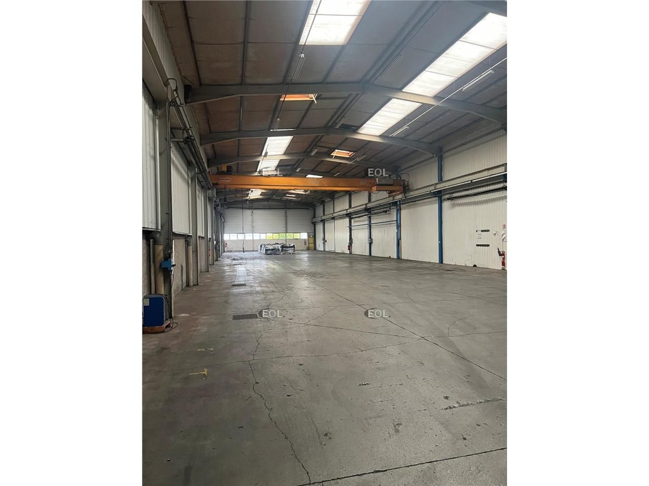 Bâtiment d'activité, ponts roulants