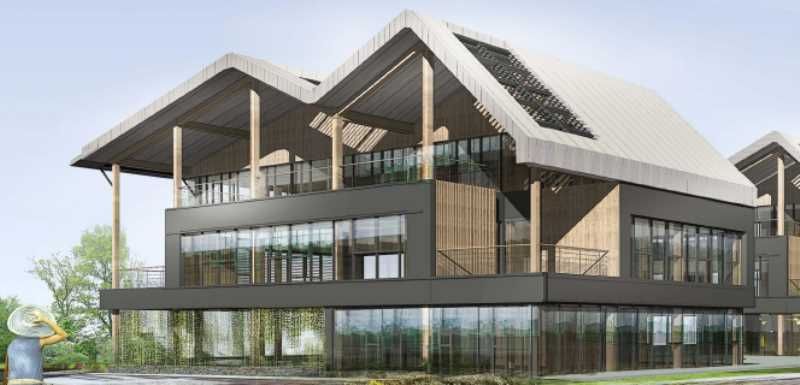 Immeuble indépendant en bois d'une surface de 721