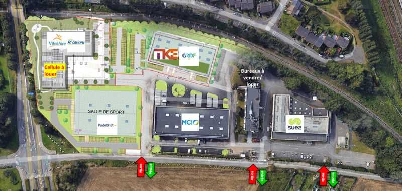 Location entrepots 700 m² non divisibles