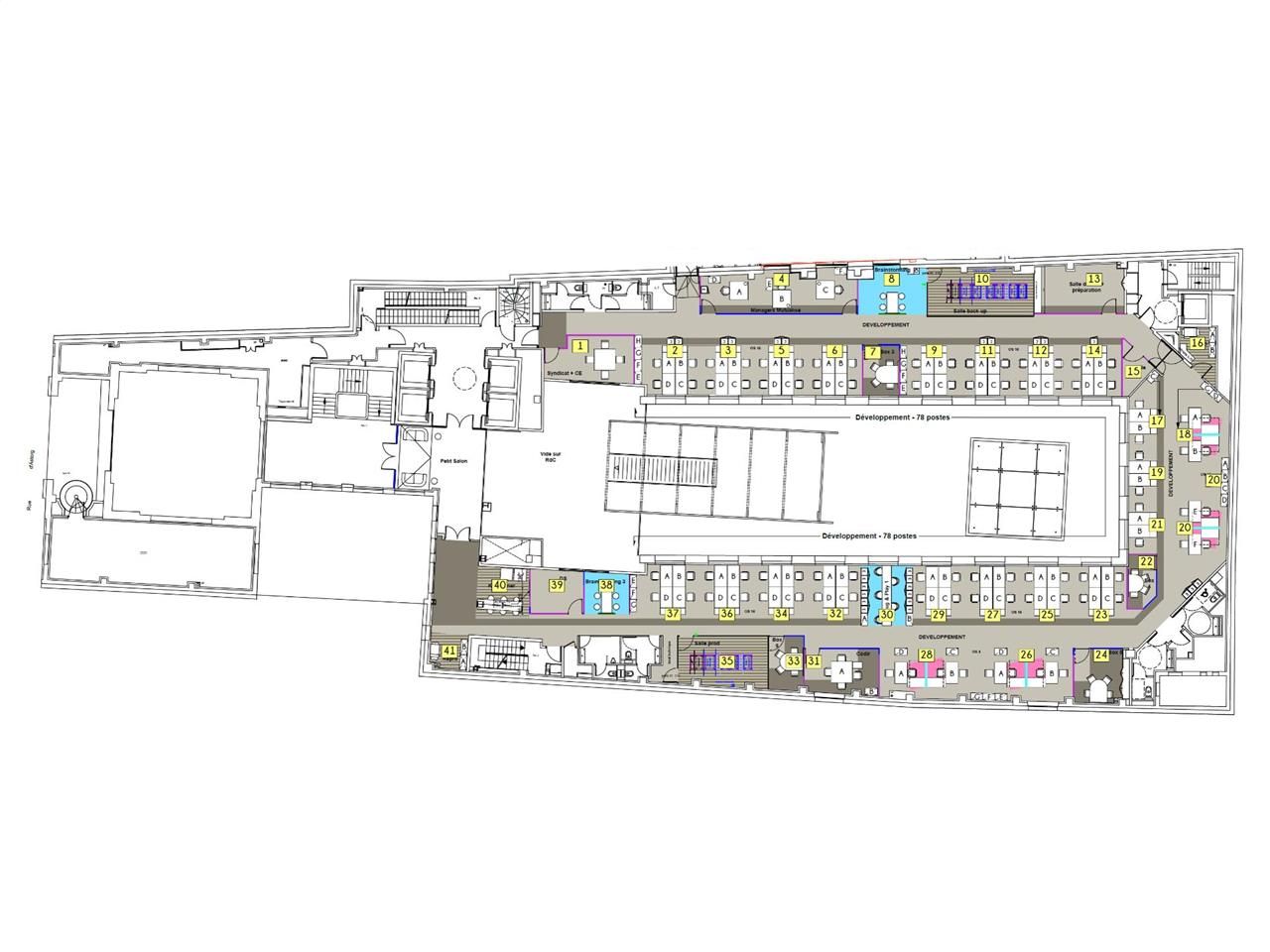 1410 m² pour ce bureaux en location à Paris