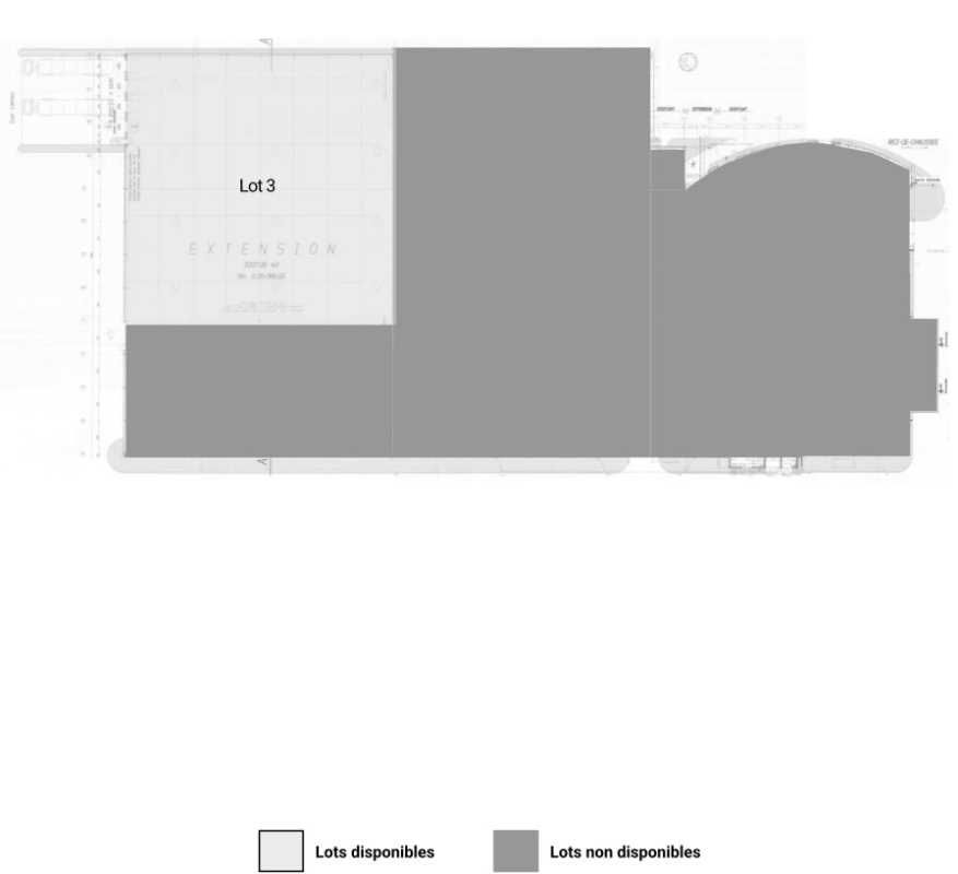 Location entrepots 2200 m² non divisibles