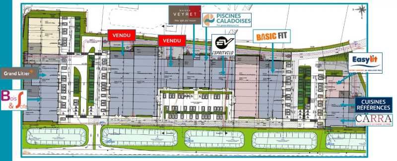 Location entrepots 2950 m² divisibles à partir de 779 m²